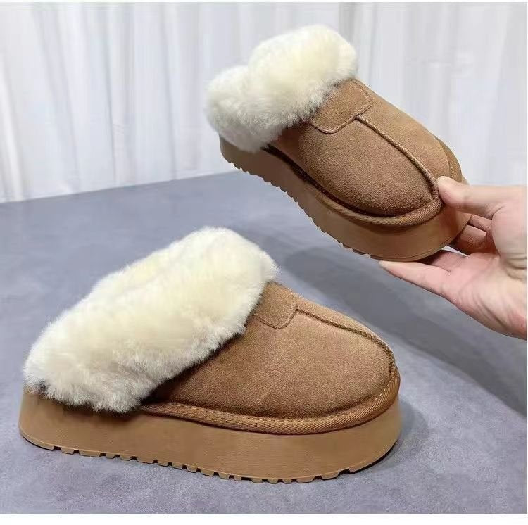 Mao Mao cotton slippers women's outer wear