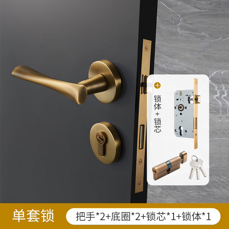 Coffee bronze brass door handle