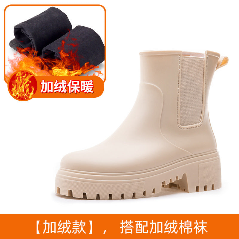 Rain shoes female Chelsea same style