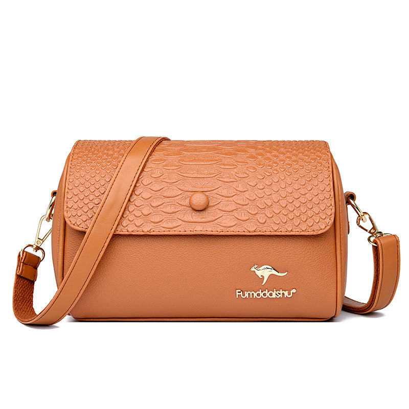 Crocodile pattern fashion versatile bag