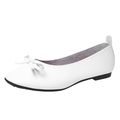 Women's retro flats square head