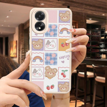 OPPO A38/A18 Quirky Silicone Case Cartoon Couple