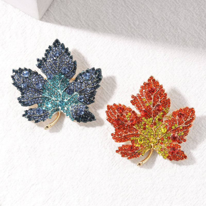 Red maple leaf anti-light pin