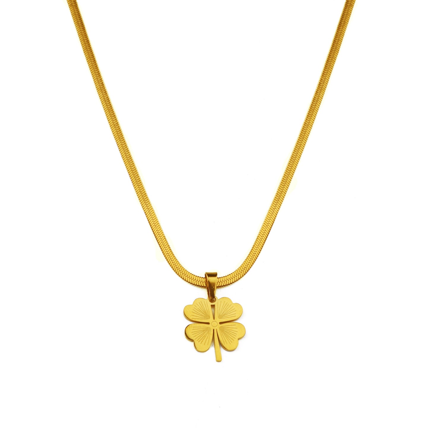 Four-leaf clover necklace