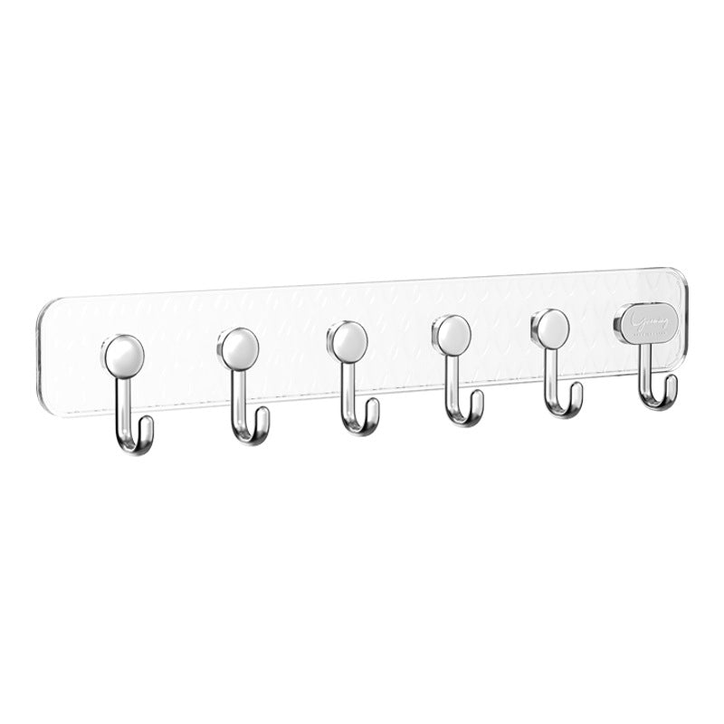 Transparent Row Adhesive Hooks No-Drill