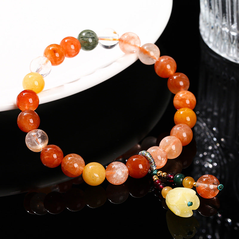 5A Natural Fulushou Crystal Bead Bracelet