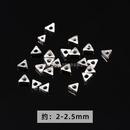 S925 silver bead spacer accessories flower tray snowflake spacer