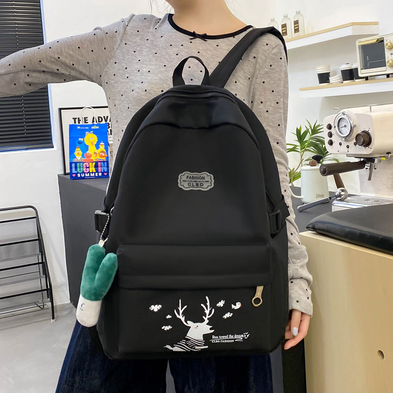 Student backpack cartoon school bag 4 piece set backpack