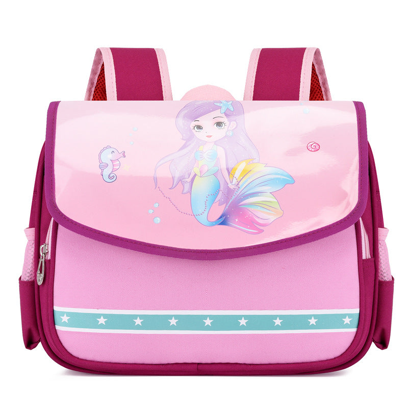 Cartoon cute boy and girl baby backpack