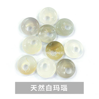 Side hole safety buckle pendant crystal agate