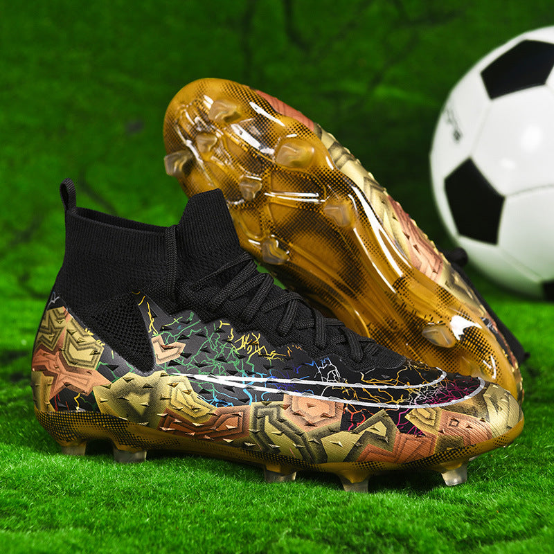 Cross-border New High-top TF Turf Soccer Shoes