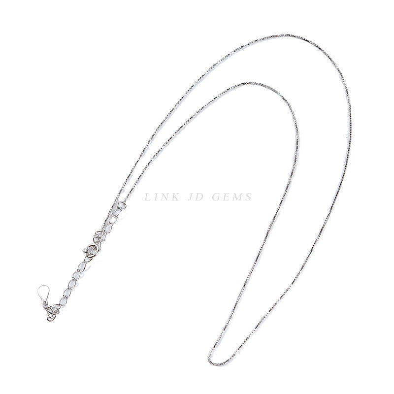 S925 Sterling Silver Necklace Box Chain