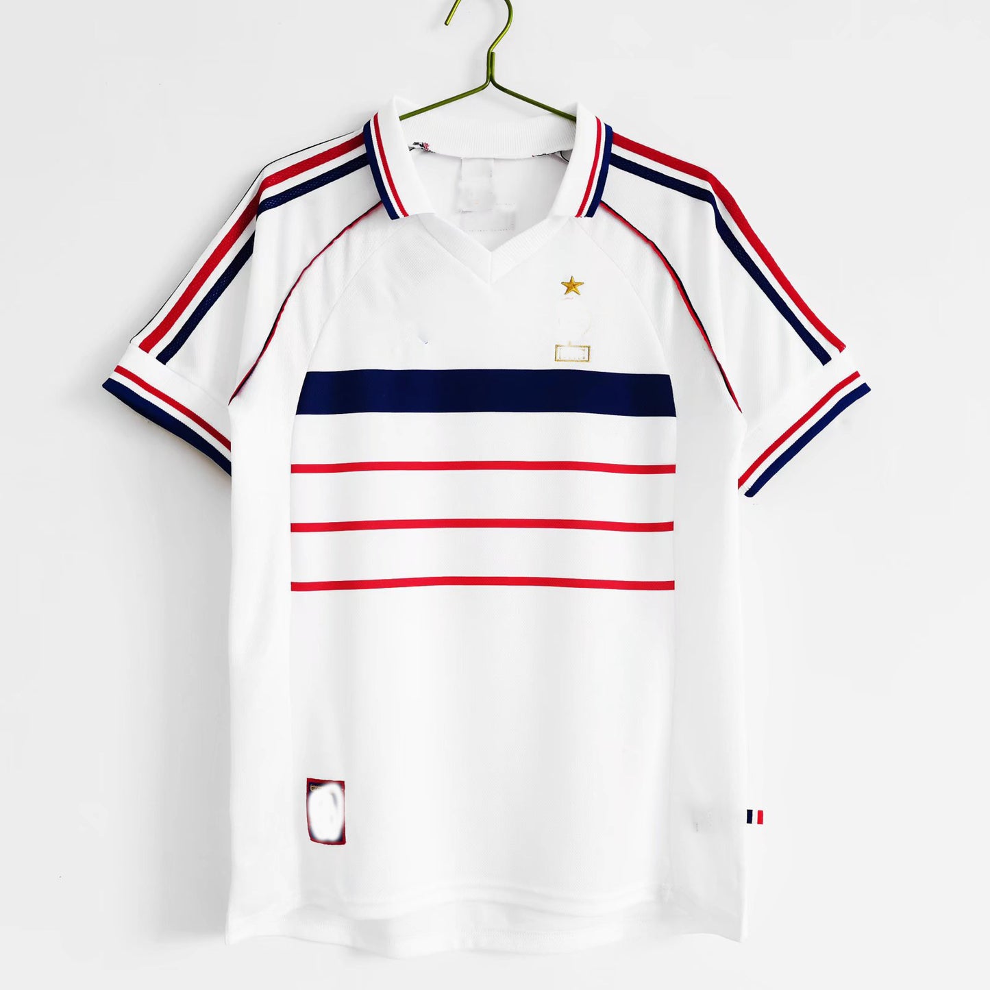 Camiseta retro de manga corta de Zidane Henry de Mbappé de Francia 82-06 