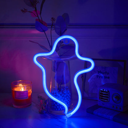 LED neon butterfly decorative lamp planet night light