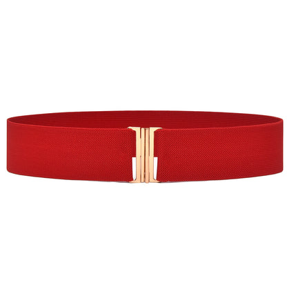 Wide waist seal elastic belt