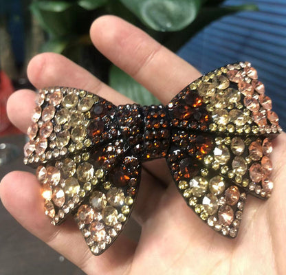 New Butterfly Bow Rhinestone Hair Clip for Adults