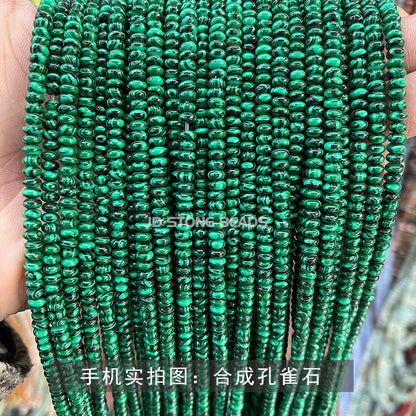 4 * 2Mm natural jade abacus beads loose beads