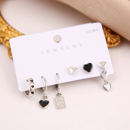 ins love ring six piece set