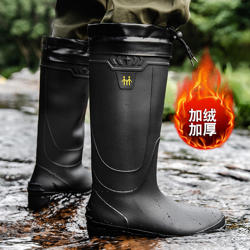 Tall large size rain boots men's outdoor