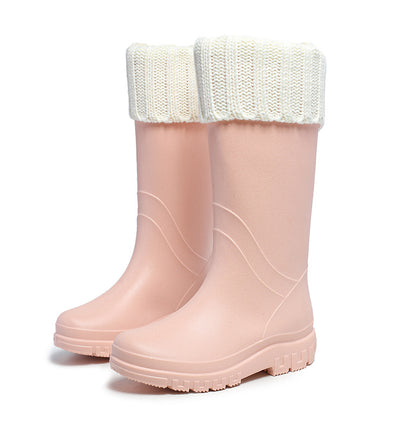 Tall tube rain shoes women's Korean version