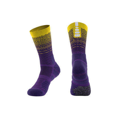 Mid-Calf Basketball Socks Thick Towel Bottom