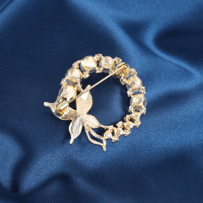 Olive branch temperament pin corsage