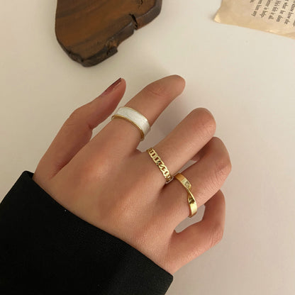 Open index finger ring chain joint ring wholesale