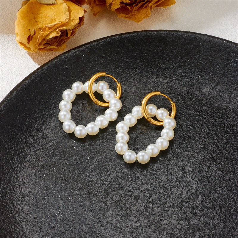 Freshwater pearl earrings