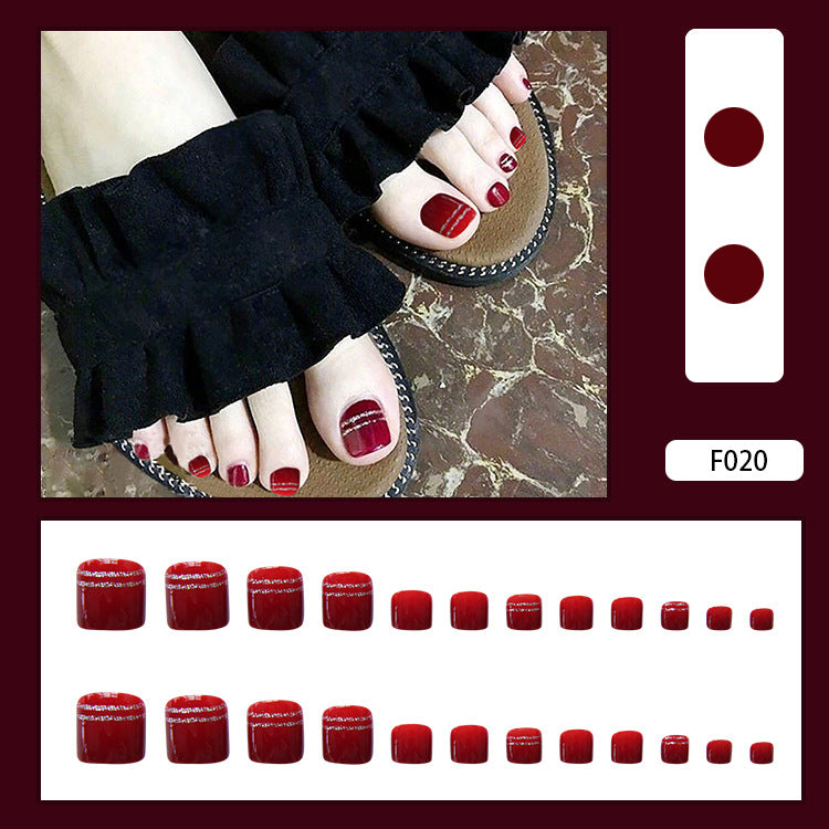 Detachable Fake Toe Nail Patches