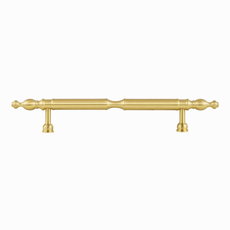 High-end wardrobe door brass handle