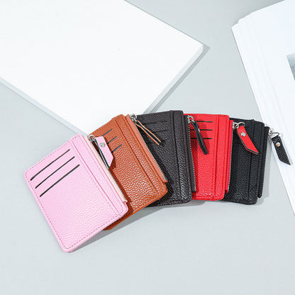 Card bag female zipper wallet female