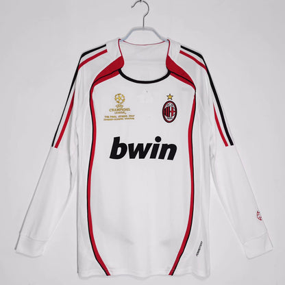 06-07 AC Milan Retro Kak¨¢ Gattuso Maldini Inzaghi Pirlo Long Short Sleeve