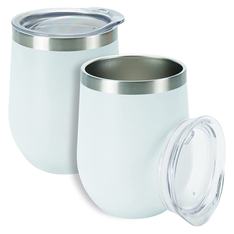 304 stainless steel thermos cup can be printed with logo.