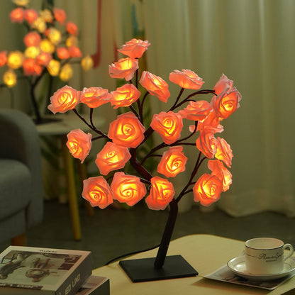 USB switch LED simulation rose tree lamp decoration night light