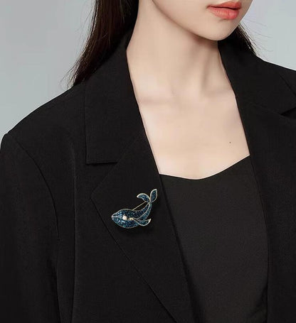 Cute Whale Brooch