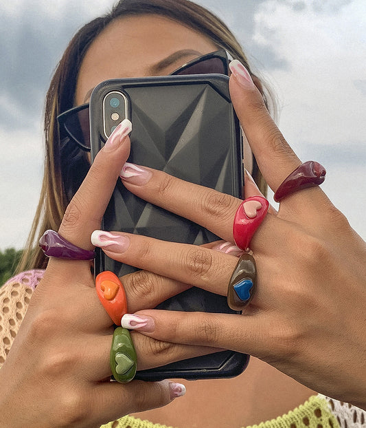 Stacking opaque geometric rings