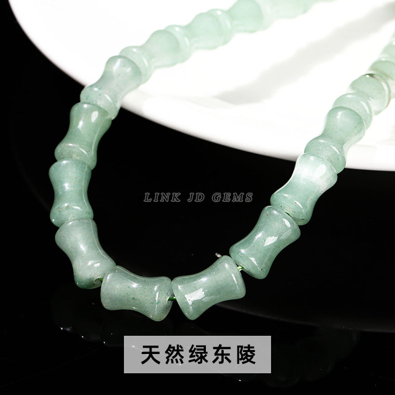 8 * 12Mm natural jade crystal bamboo beads loose beads