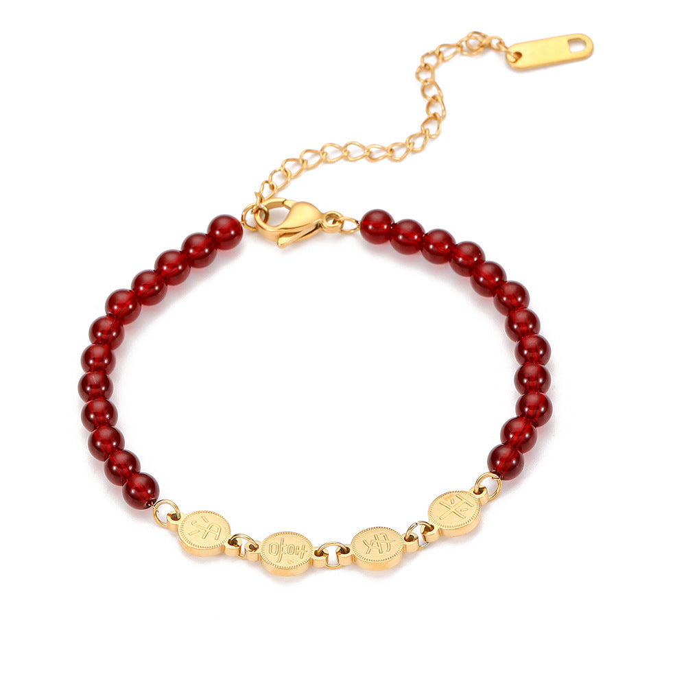 Garnet bracelet