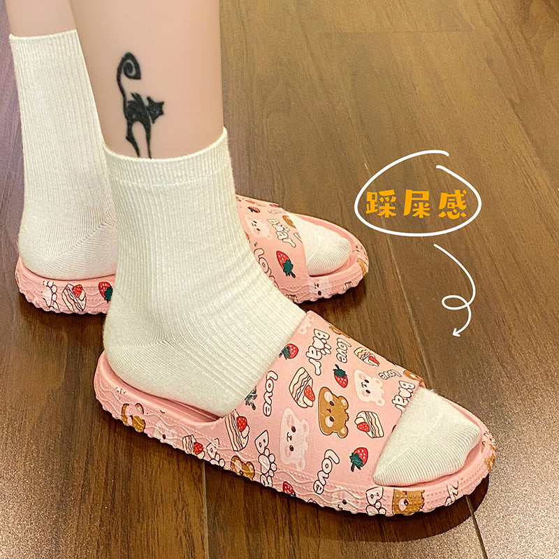 Fashion printed slippers