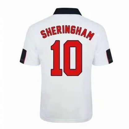 98 World Cup England Home 20 Owen 7 Beckham Gerrard Retro Jersey