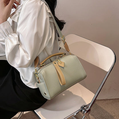 Solid color premium handbag