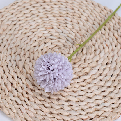 Crisantemo de bola pequeña de diente de león de flor artificial de una sola cabeza 