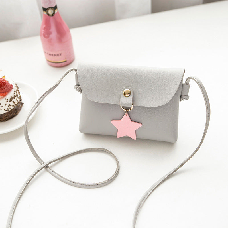 Star pendant mobile phone bag shoulder bag