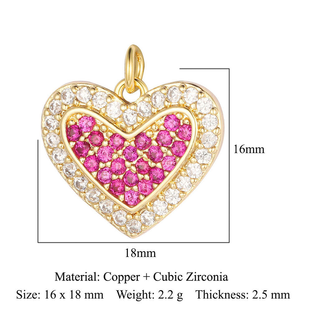 Copper zircon DIY jewelry accessories ins wind butterfly