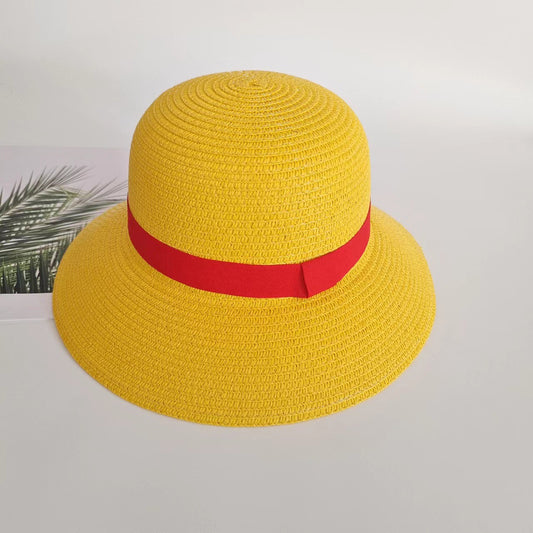 Sombrero de pescador One Piece estilo Luffy Protección solar COSPLAY 