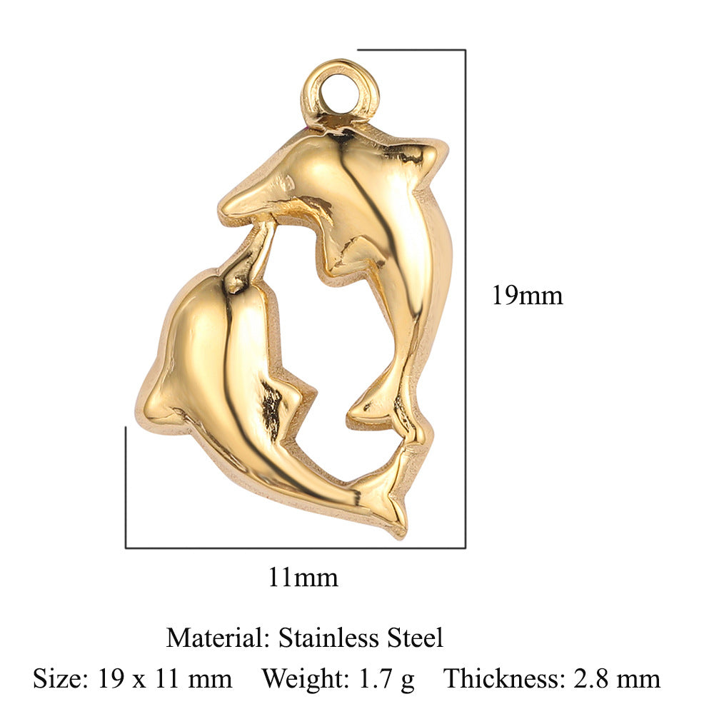 Accessories Dolphin Seahorse Stainless Steel Pendant