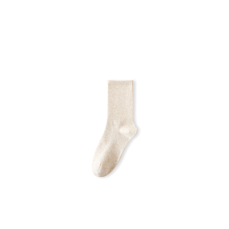 Autumn High-Stretch Cotton Women's Mid-Calf Socks