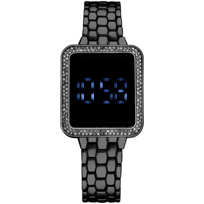 LED Rhinestone Women's Bracelet Watch