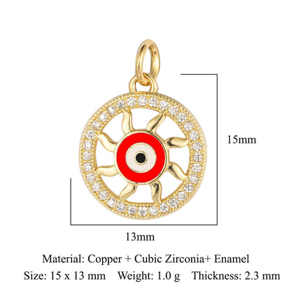 Star of David Copper Zirconia Pendant