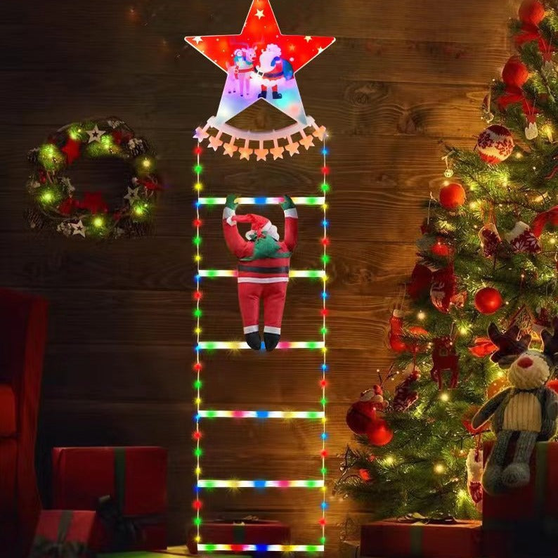 Santa Claus Ladder Light